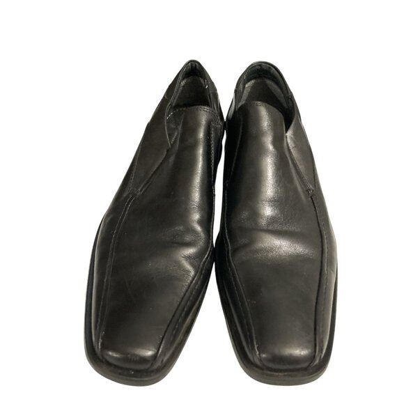 Venturini Men's Size 9M Black Leather Slip-On Loafers Italy - Picture 2 of 8